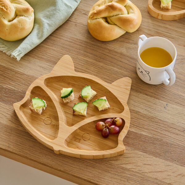 Snackteller "Fuchs", Bambus – Lifestyle 1